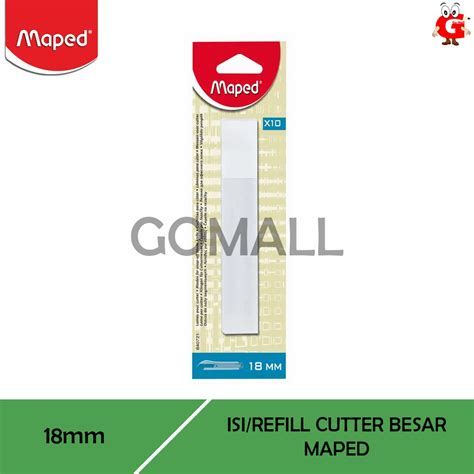 Refill/Isi Pisau Cutter Besar Maped 18mm - Shopee Indonesia - raincitystudios.com
