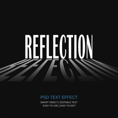 Reflective Text Effect PSD - Freepik - muktibox.com