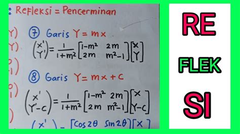 Refleksi Terhadap Garis y=mx+c - wintechmobiles.com