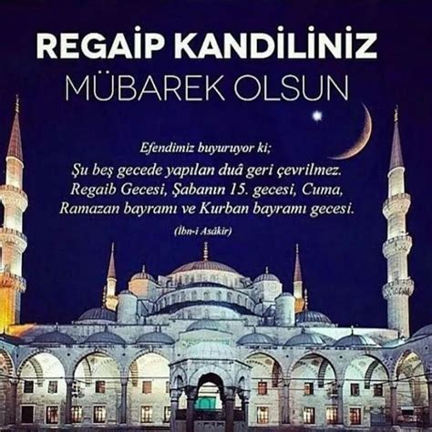 REGAİP KANDİLİ MESAJLARI 2024: Resimli, anlamlı  Yeni . 
