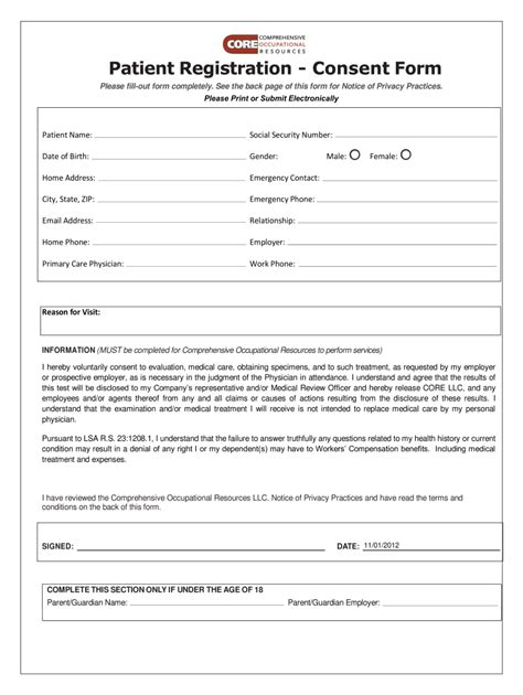REGISTRATION FORM Please Fill Out as Completely and Fill Out and Sign
