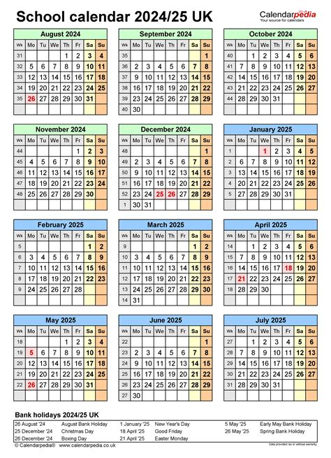 REGULAR SCHOOL YEAR CALENDAR 2024-2024