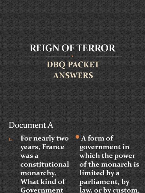 Reign of Terror DBQ: Justification and Impact Analysis - wintechmobiles.com