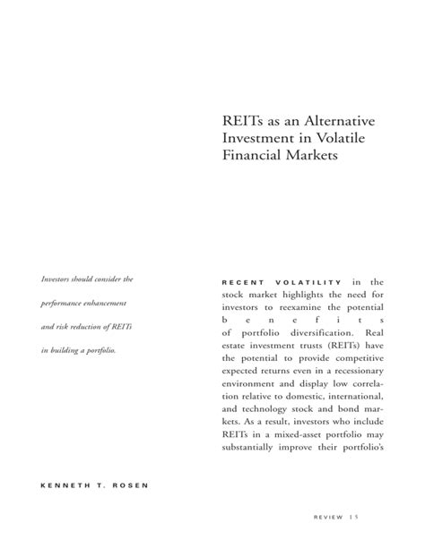 REIT - An alternative investment class www.lokmattimes.com