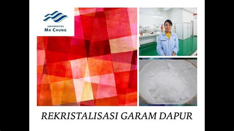 Rekristalisasi Garam Dapur - Materi Materi Teknik Kimia - wintechmobiles.com