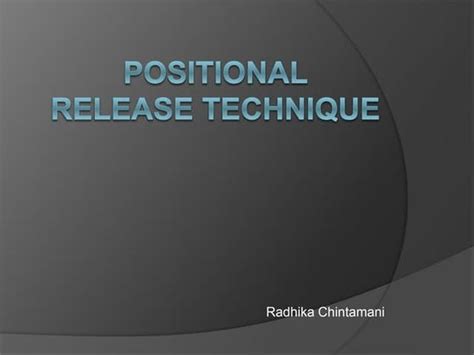 Release technique - muktibox.com
