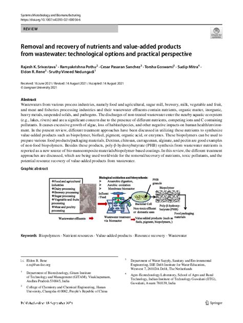Removal and recovery of nutrients and value-added products from ... - raincitystudios.com