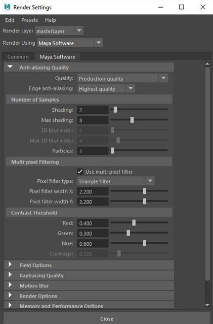 Render Settings in Maya & Arnold Renderer - muktibox.com