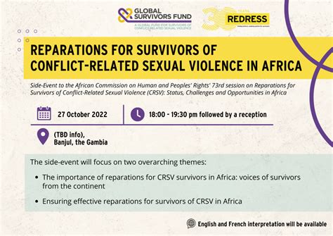 REPARATIONS FOR CONFLICT-RELATED SEXUAL …