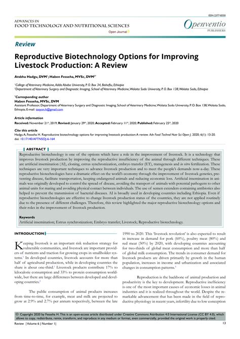 Reproductive Biotechnology Options for Improving Livestock Production ... - muktibox.com