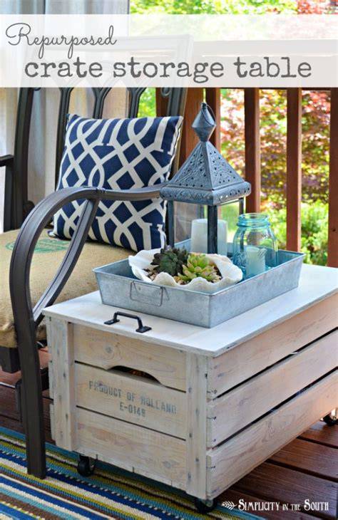 Repurposed Wooden Shipping Crate Table - Infarrantly … - raincitystudios.com