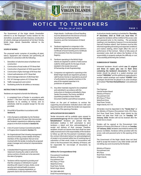 Request for Tenders for Rehabilitation and Upgrades of 2 Stormwater ... - coolestguyplanet.net
