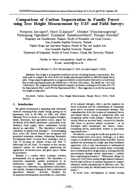 Research and validation of forest carbon sequestration measurement ... - raincitystudios.com
