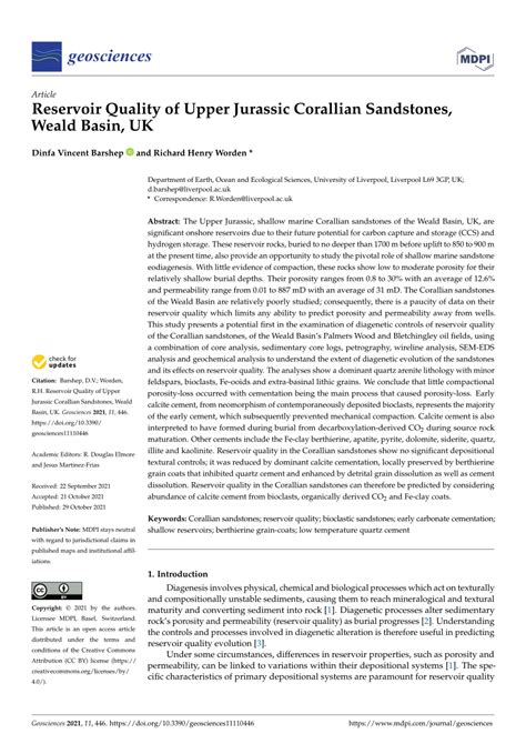 Reservoir quality and sedimentology in shallow marine sandstones ... - raincitystudios.com