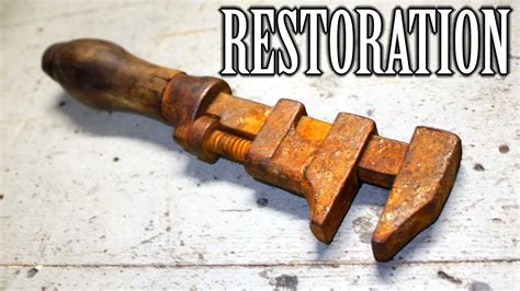 Restoring Antique Monkey Wrench - Tool restoration - muktibox.com