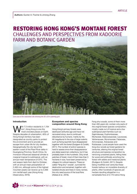 RESTORING HONG KONG’S MONTANE FOREST - ResearchGate - raincitystudios.com