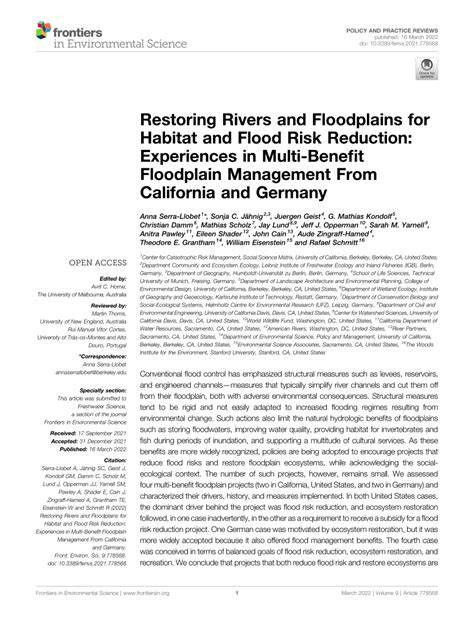 Restoring Rivers and Floodplains for Habitat and Flood Risk … - raincitystudios.com