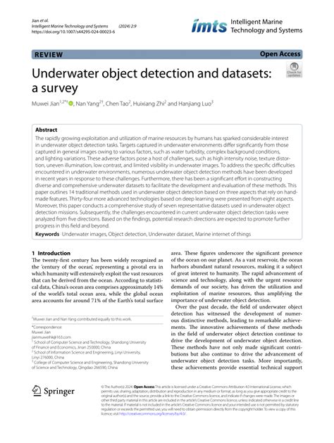 Rethinking general underwater object detection: Datasets, challenges ... - raincitystudios.com