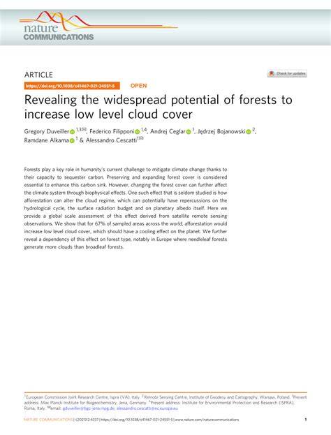 Revealing the widespread potential of forests to increase low level ... - raincitystudios.com