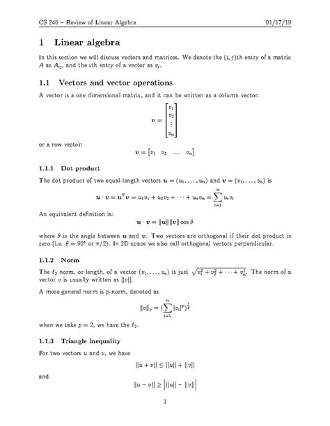 Review of Linear Algebra - wintechmobiles.com