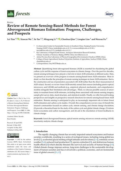 Review of Remote Sensing-Based Methods for Forest … - raincitystudios.com