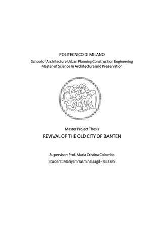 REVIVAL OF THE OLD CITY OF BANTEN - wintechmobiles.com