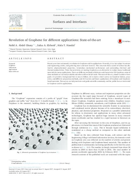 Revolution of Graphene for different applications: State-of-the-art - wintechmobiles.com
