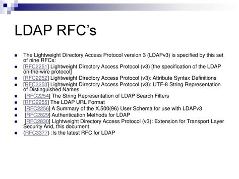 RFC 4519: Lightweight Directory Access Protocol (LDAP ... - RFC …