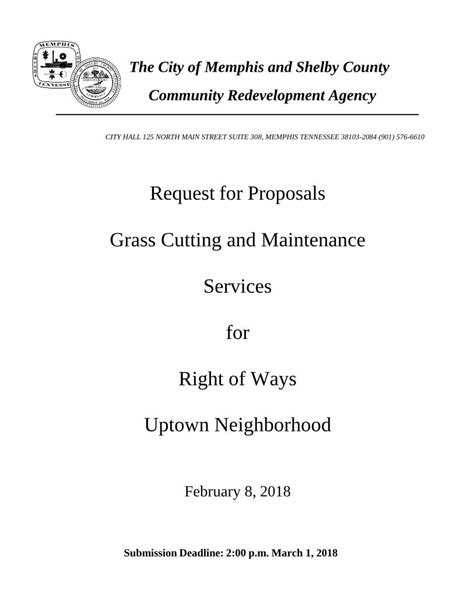 RFP - Grass Cutting and Row Maintenance Final