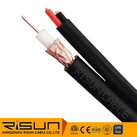 RG59 Siamese Coaxial Cable, CCTV, 20 AWG BC, 95% CCA Braid, …