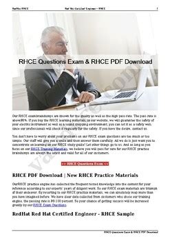 RHCE PDF Testsoftware