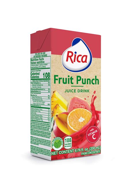 RICA Fruit Punch Juice 200 ml (12 pack) - amazon.com