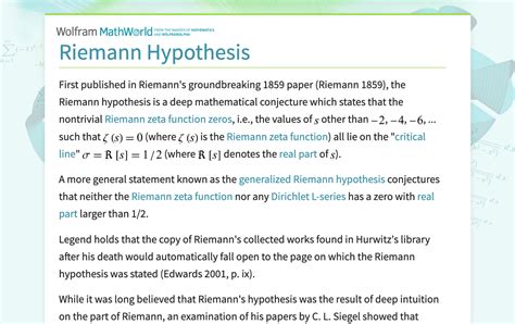 Riemann Hypothesis -- from Wolfram MathWorld - wintechmobiles.com