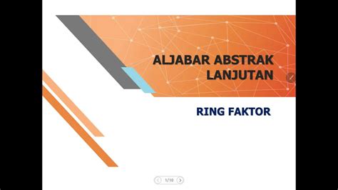 RING FAKTOR DALAM STRUKTUR ALJABAR II | Retizen - wintechmobiles.com