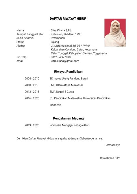 Riwayat Hidup Ketua/Anggota - raincitystudios.com