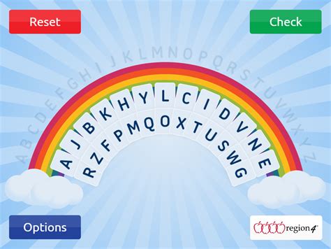 RLA Free Interactive Alphabet Arc Region 4 Learning letters