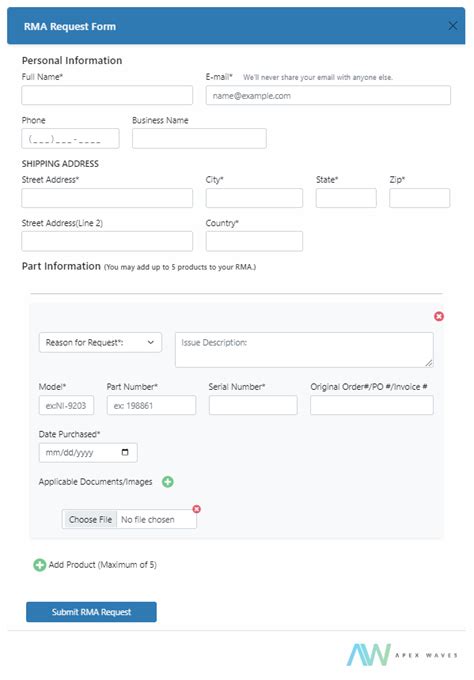 RMA Request - ASI Partner