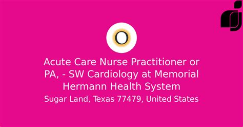 RN Cardiology Memorial Job Sugar Land Texas USA,Nursing