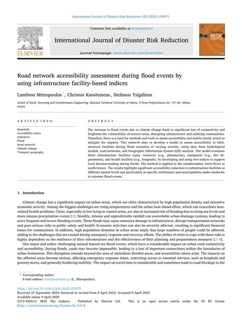 Road network accessibility assessment during flood events by using ... - wintechmobiles.com
