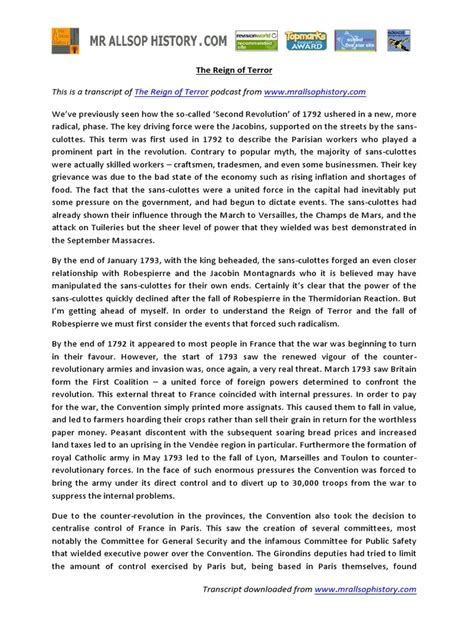 Robespierre's Aim: Reign of Terror Explained - Scilift - wintechmobiles.com