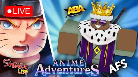 ROBLOX ANIME GAMES LIVE! ABA, AFS, SHINDO LIFE & MORE!