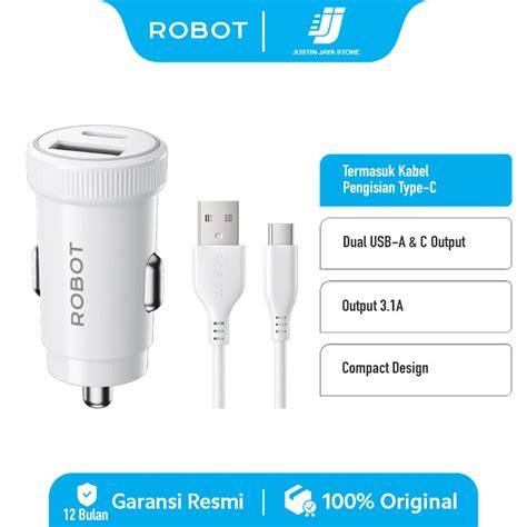 ROBOT RT-C13 Charger Mobil Dual Port USB - Shopee Indonesia - raincitystudios.com
