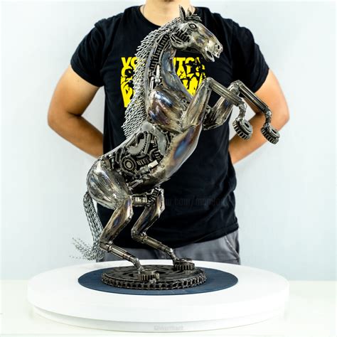 Rocket horse scrap metal sculpture | Scrap metal art, Metal art, Metal ... - muktibox.com