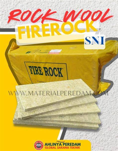 Rockwool Slab D100 Firerock Tebal 50mm - Peredam Suara Murah - raincitystudios.com