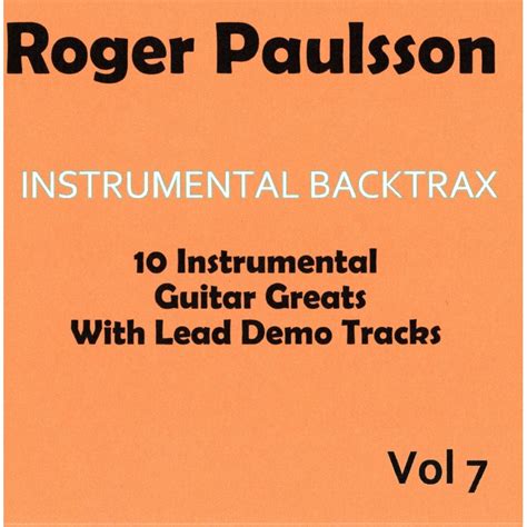 ROGER PAULSSON - INSTRUMENTAL BACKTRAX VOL 33 - CD BACKING TRACK