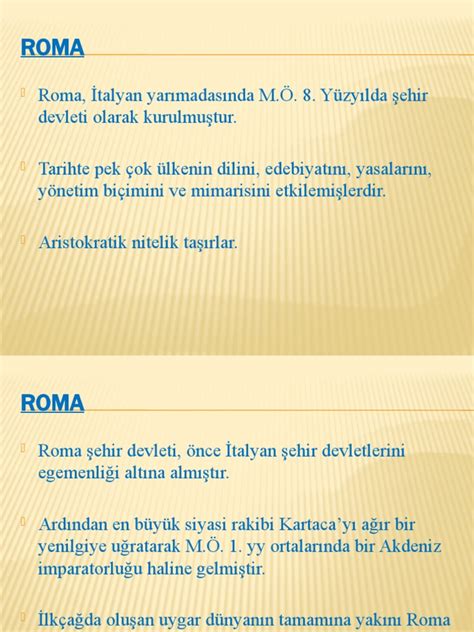 ROMA TARİHİ  ppt indir.