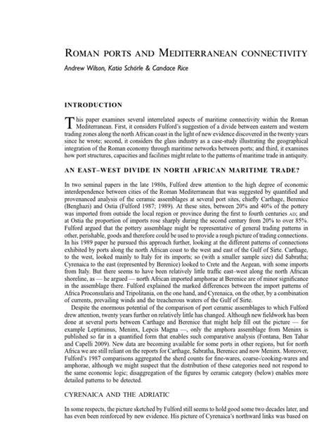 Roman ports and Mediterranean connectivity - wintechmobiles.com