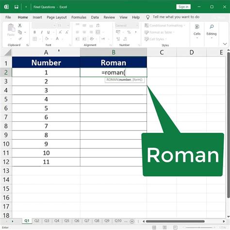 ROMAN function Microsoft Desteği.