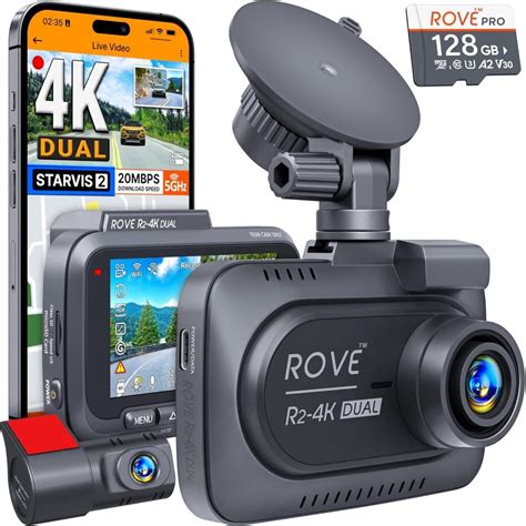 ROVE R2 4K DUAL Dash Cam Front and Rear, … - balustradellc