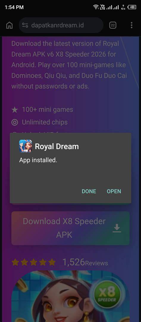 ROYAL DREAM APK TERBARU error saat membaca APK & APK mod ukuran kecil tentang cara jadi mitra resmi cara jelaskan cara pilih metode Indosat data ukuran lebih hemat penyimpanan lebih cepat saat reconnect sekarang, buruan ambil chipnya image 1